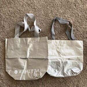 Athleta silver Tote Bag Set